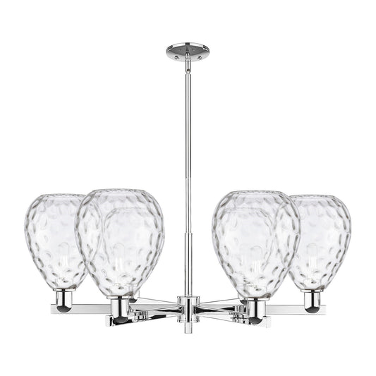 Innovations Waverly 38in 6-Light Chandelier | Industrial Polished Chrome and Clear Glass | Dining Room & Living Room | Model 716-6CR-PC-G372