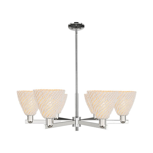Innovations NB Dome 6Lt 24" Chandelier, PN/NF - 716-6CR-PN-NBD-75-NAT