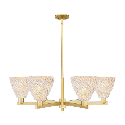 Innovations NB Dome 6Lt 24" Chandelier, GD/NF - 716-6CR-SG-NBD-75-NAT