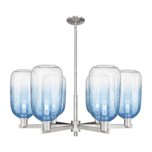 Innovations BH Cloche 6Lt 24" Stem Chandelier, SN/SB - 716-6CR-SN-G482-7SB