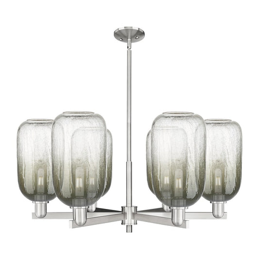 Innovations BH Cloche 6Lt 24" Stem Chandelier, SN/SL - 716-6CR-SN-G482-7SL