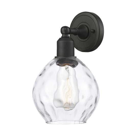 Innovations Waverly 6.25in 1-Light Wall Sconce | Industrial Oil Rubbed Bronze Steel and Clear Glass | Living Room & Hallway Accent | Model 900-1W-OB-G362