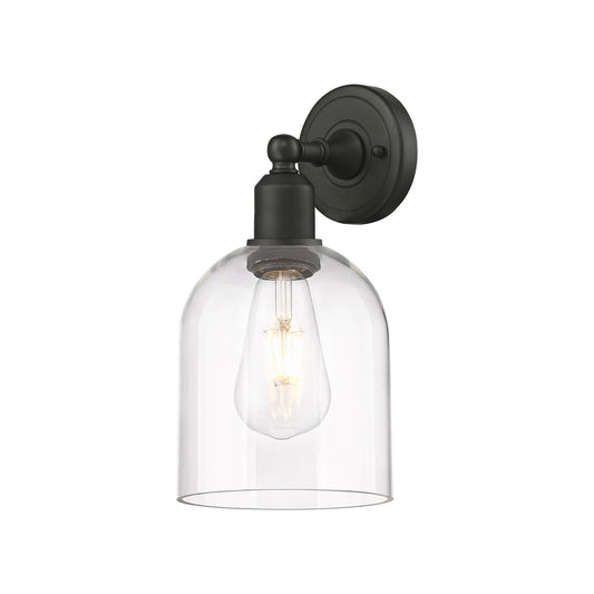 Innovations Bella 6in 1-Light Wall Sconce | Industrial Oil Rubbed Bronze Steel and Clear Glass | Living Room & Hallway Accent | Model 900-1W-OB-G558-6CL