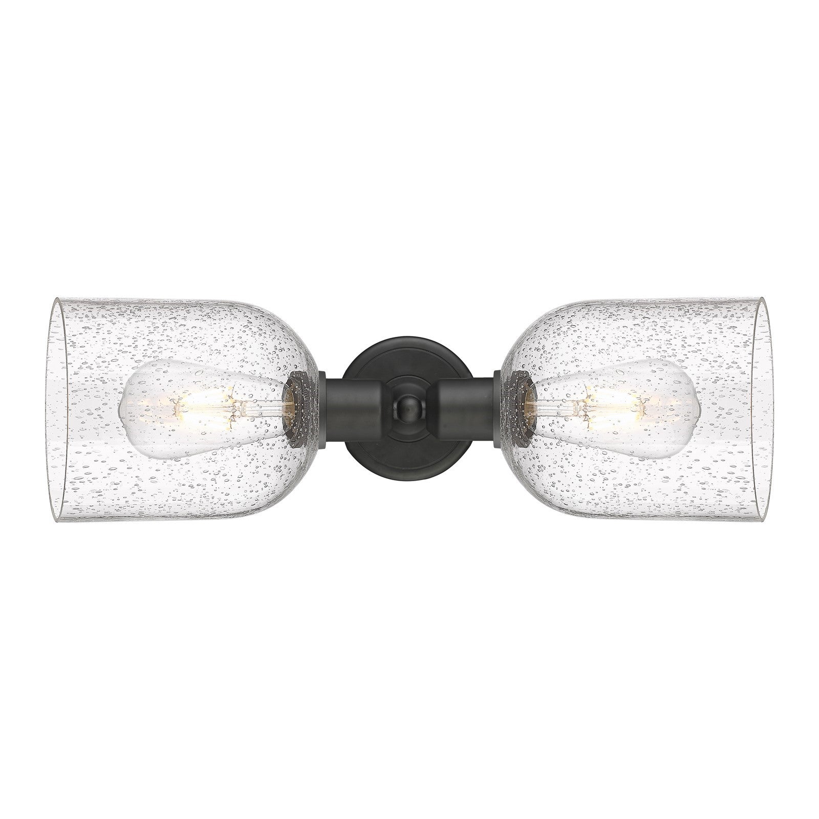 Innovations Bella 18in 2-Light Linear Bath Vanity Light | Industrial Oil Rubbed Bronze and Seedy Glass | Bathroom Vanity | Model 900-2W-OB-G558-6SDY