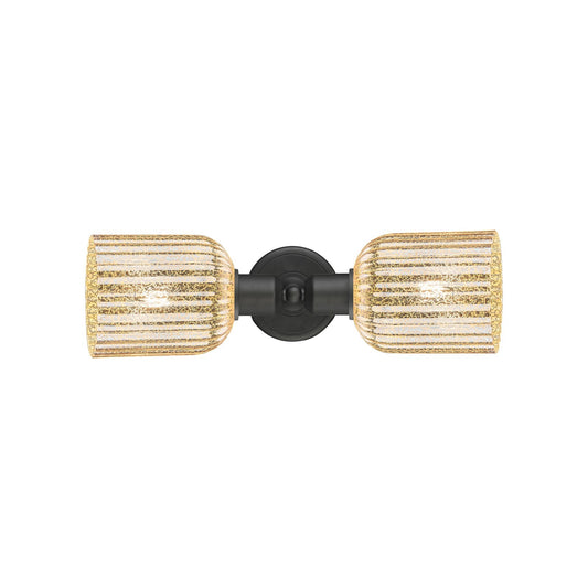 Innovations Bridal Veil 17in 2-Light Linear Bath Vanity Light | Industrial Oil Rubbed Bronze and Mercury Glass | Bathroom | Model 900-2W-OB-G559-5ME