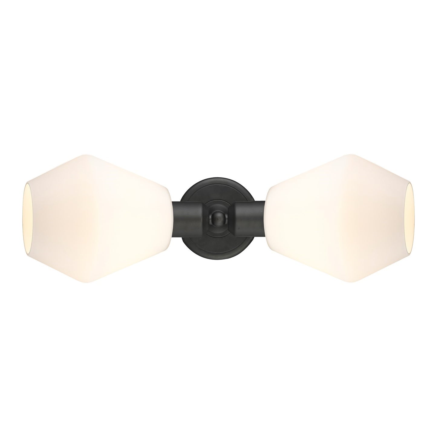 Innovations Cindyrella 18in 2-Light Linear Bath Vanity Light | Industrial Oil Rubbed Bronze Steel and Cased Matte White Glass | Model 900-2W-OB-G651-6