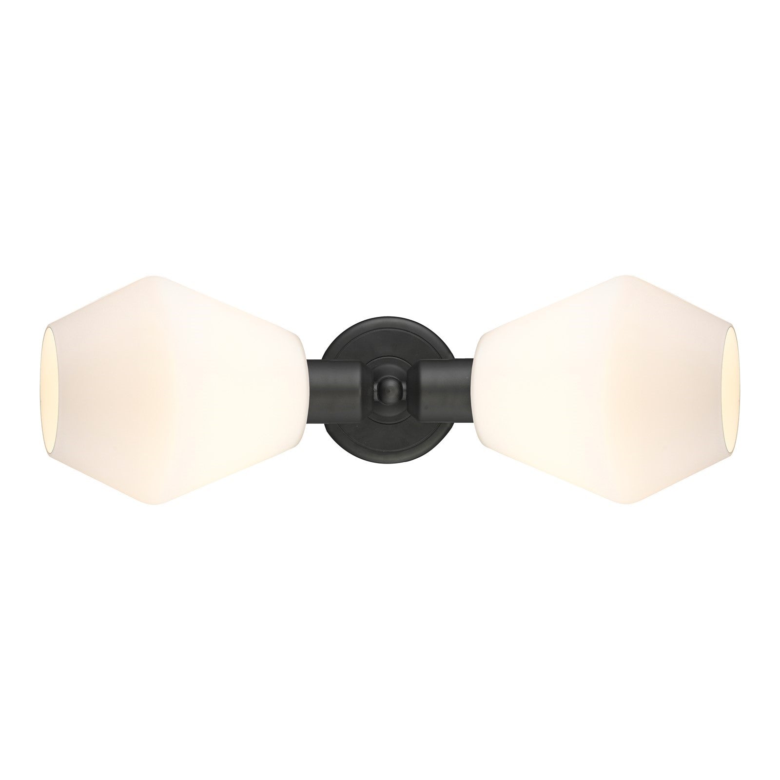 Innovations Cindyrella 18in 2-Light Linear Bath Vanity Light | Industrial Oil Rubbed Bronze Steel and Cased Matte White Glass | Model 900-2W-OB-G651-6