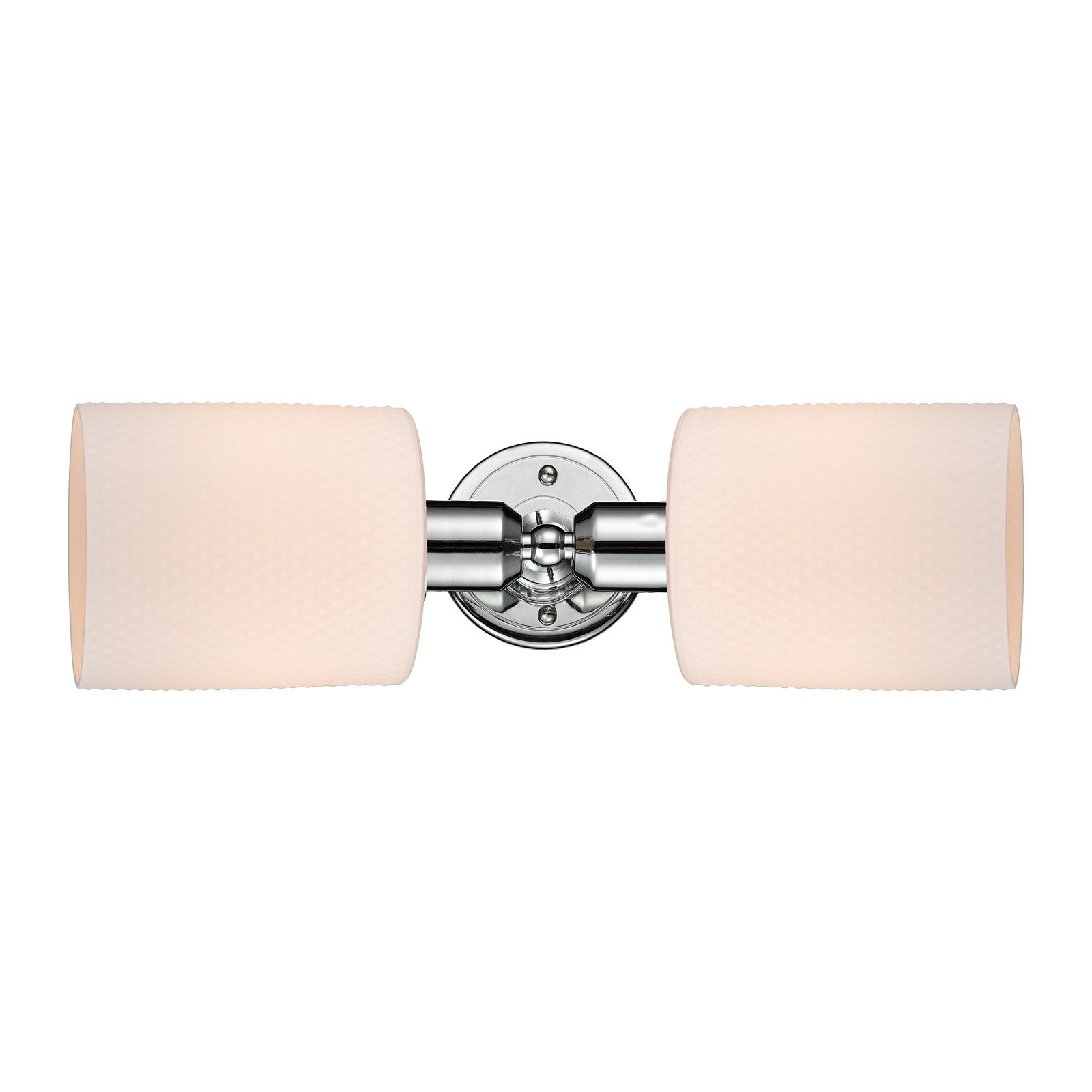 Innovations Cobbleskill 17in 2-Light Linear Bath Vanity Light | Industrial Polished Chrome and Matte White Glass | Bathroom Vanity | Model 900-2W-PC-G111