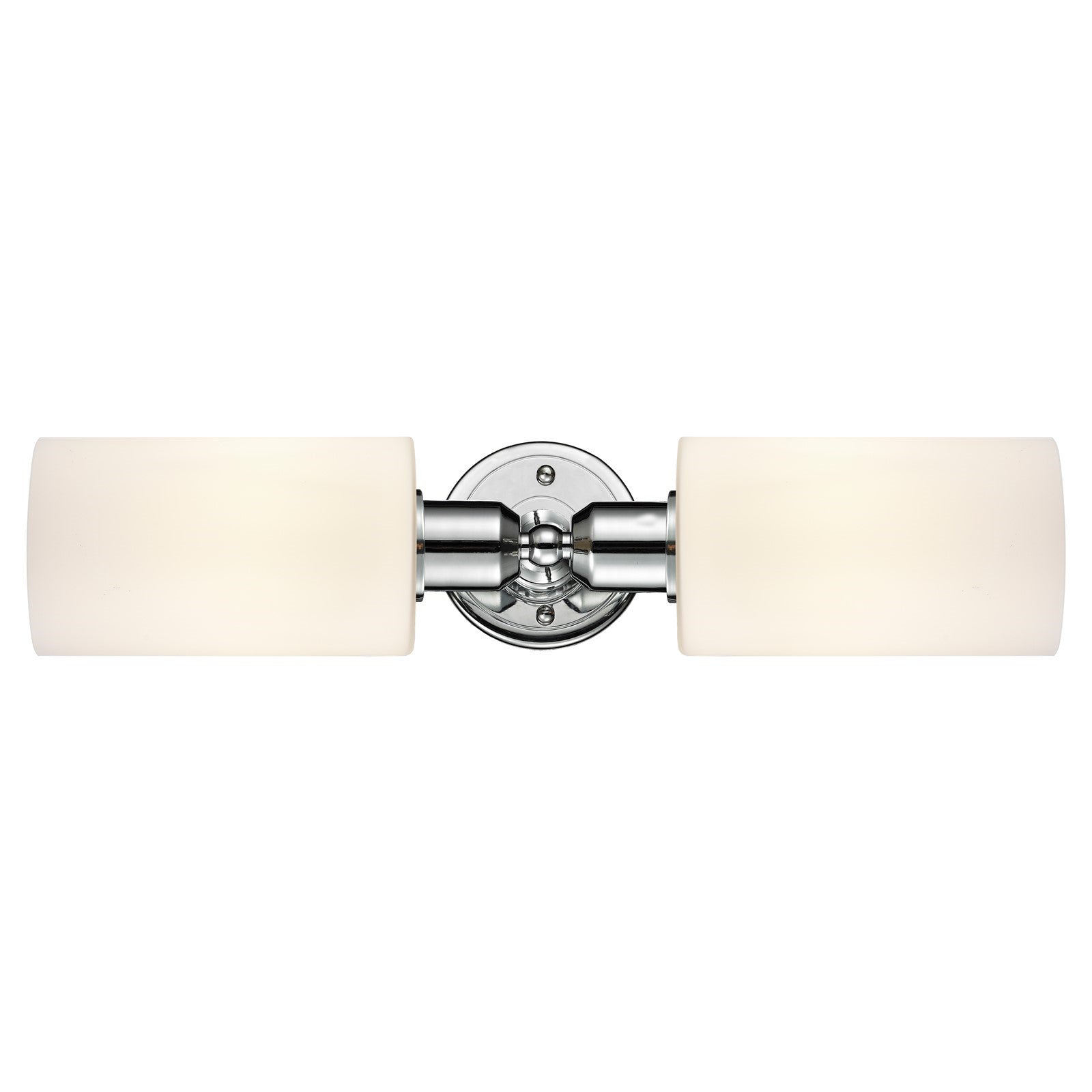 Innovations Clymer 17in 2-Light Linear Bath Vanity Light | Industrial Polished Chrome and Matte White Glass | Bathroom Vanity & | Model 900-2W-PC-G801