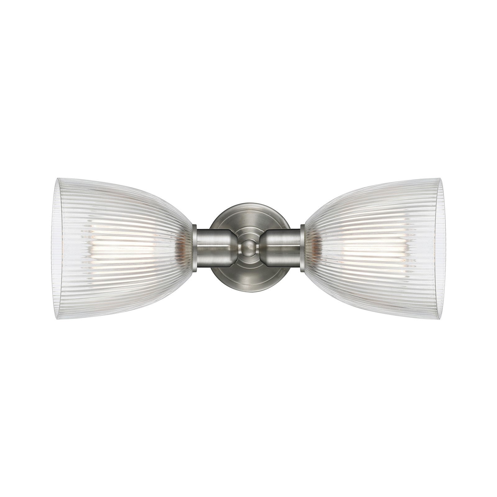 Innovations Castile 17in 2-Light Linear Bath Vanity Light | Industrial Brushed Satin Nickel and Clear Glass | Bathroom Vanity | Model 900-2W-SN-G382