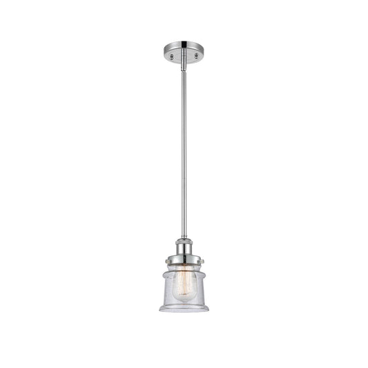 Innovations Canton 5.25in 1-Light Mini Pendant | Modern Transitional Polished Chrome and Seedy Glass | Kitchen Island & Dining | Model 916-1S-PC-G184S