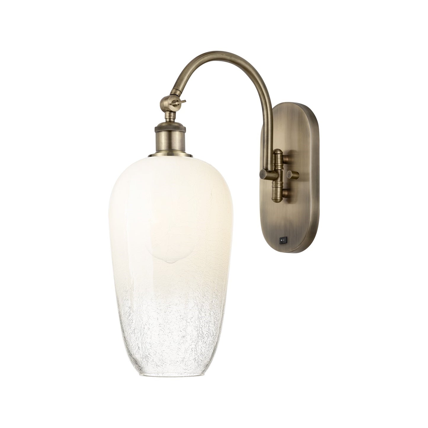 Innovations Brookhaven Flute 7in 1-Light Wall Sconce | Industrial Antique Brass Steel and Opal Glass | Bedroom & Hallway Accent | Model 918-1W-AB-G484-7OP