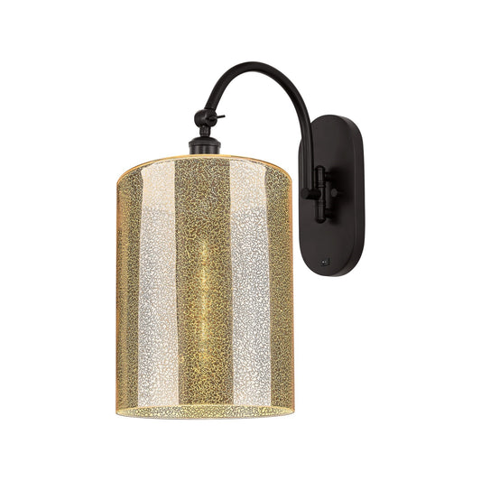 Innovations Cobbleskill 9in 1-Light Wall Sconce | Industrial Oil Rubbed Bronze Steel and Mercury Glass | Bedroom & Hallway Accent | Model 918-1W-OB-G116-L