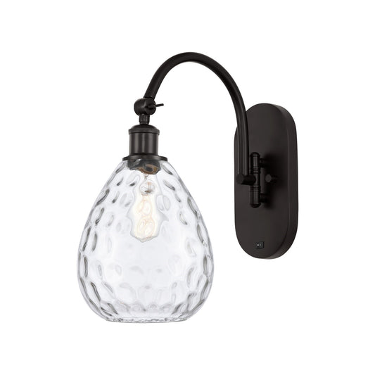Innovations Waverly 1-Light 8in Wall Sconce | Industrial Oil Rubbed Bronze and Clear Glass | Bedroom & Hallway Accent Light | Model 918-1W-OB-G372