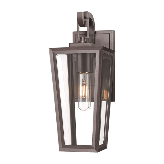 Innovations Madison 14in 1-Light Wall Sconce | Coastal Bronze Aluminum and Clear Glass | Covered Porch & Entryway | Model 9952-1W-BZ-14-CL