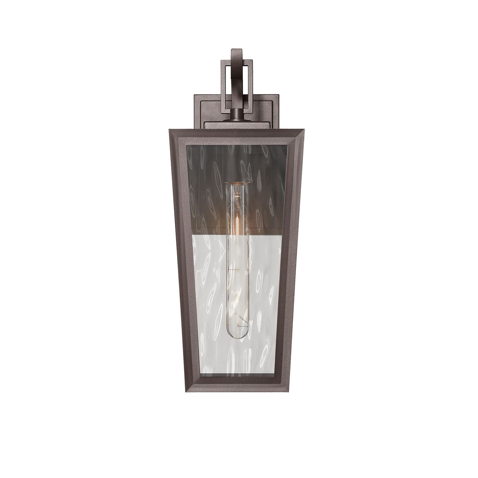 Innovations Madison 6.5in 1-Light Wall Sconce | Coastal Bronze Aluminum and Waterglass Glass | Covered Porch & Entryway | Model 9952-1W-BZ-17-WG