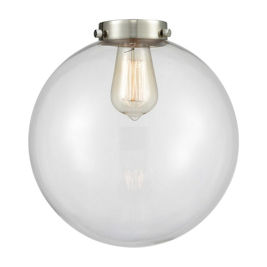 Innovations Ballston Beacon 10in 1-Light Pendant | Industrial Clear Glass Sphere | Kitchen Island & Dining Room | 10 x 10 x 9 in | Model G202-10