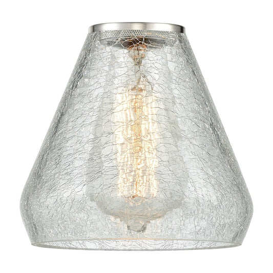 Innovations Conesus 6" Light Glass, Crackled Cone