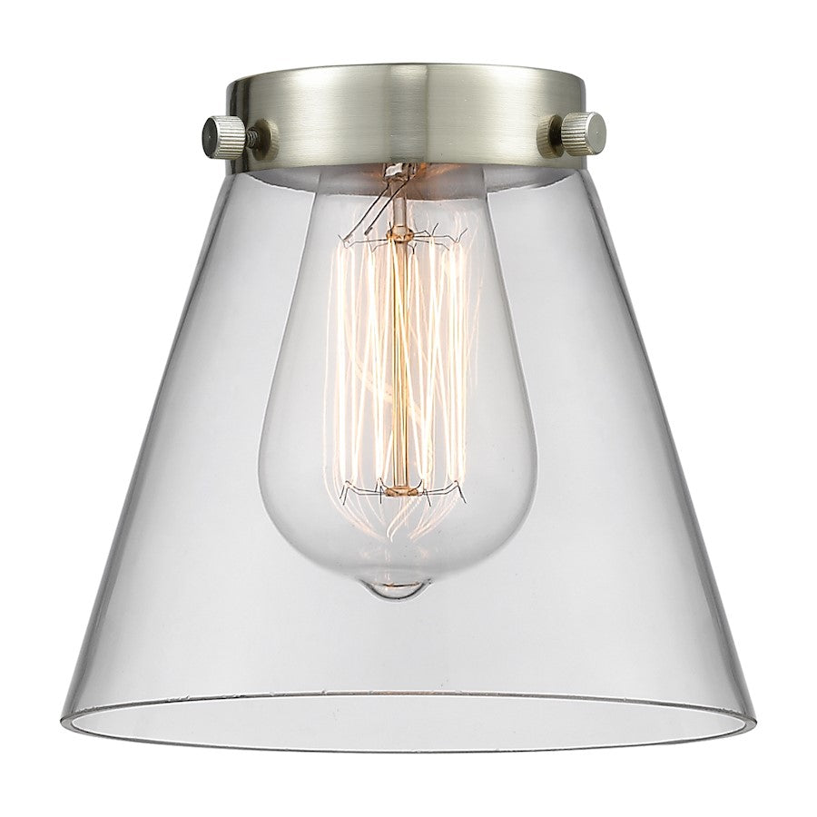 Innovations Small Cone 6in Glass Shade | Industrial Clear Glass | Pendant & Chandelier Accent | 6 x 6 in | Model G62