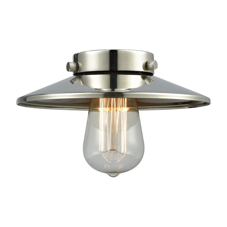Innovations M1-PN Light Railroad 8 inch Metal Shade, Polished Nickel