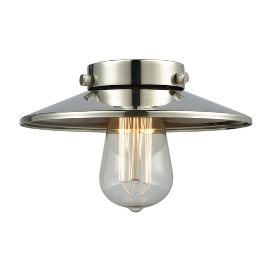 Innovations M1-PN Light Railroad 8 inch Metal Shade, Polished Nickel