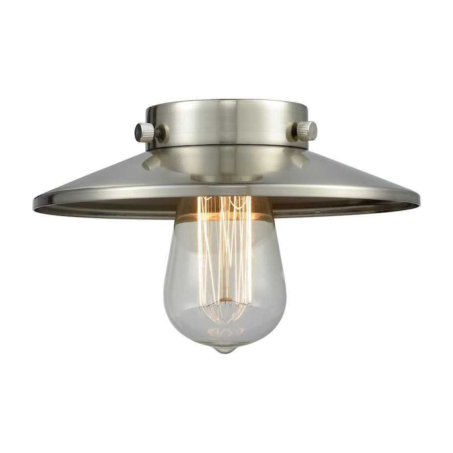Innovations M2-SN Light Railroad 8 inch Metal Shade, BS Nickel