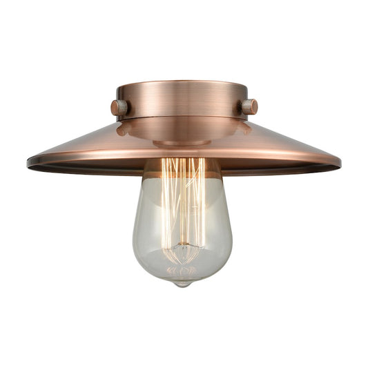 Innovations M3-AC Light Railroad 8 inch Metal Shade, Antique Copper
