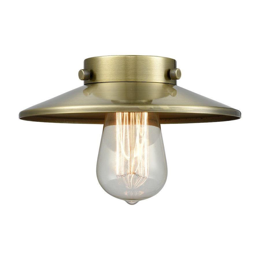 Innovations M4-AB Light Railroad 8 inch Metal Shade, Antique Brass