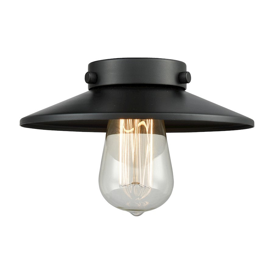 Innovations M6-BK Light Railroad 8 inch Metal Shade, Matte Black