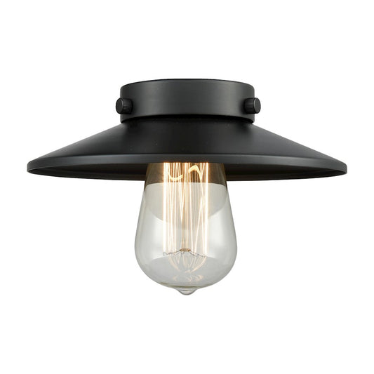 Innovations M6-BK Light Railroad 8 inch Metal Shade, Matte Black
