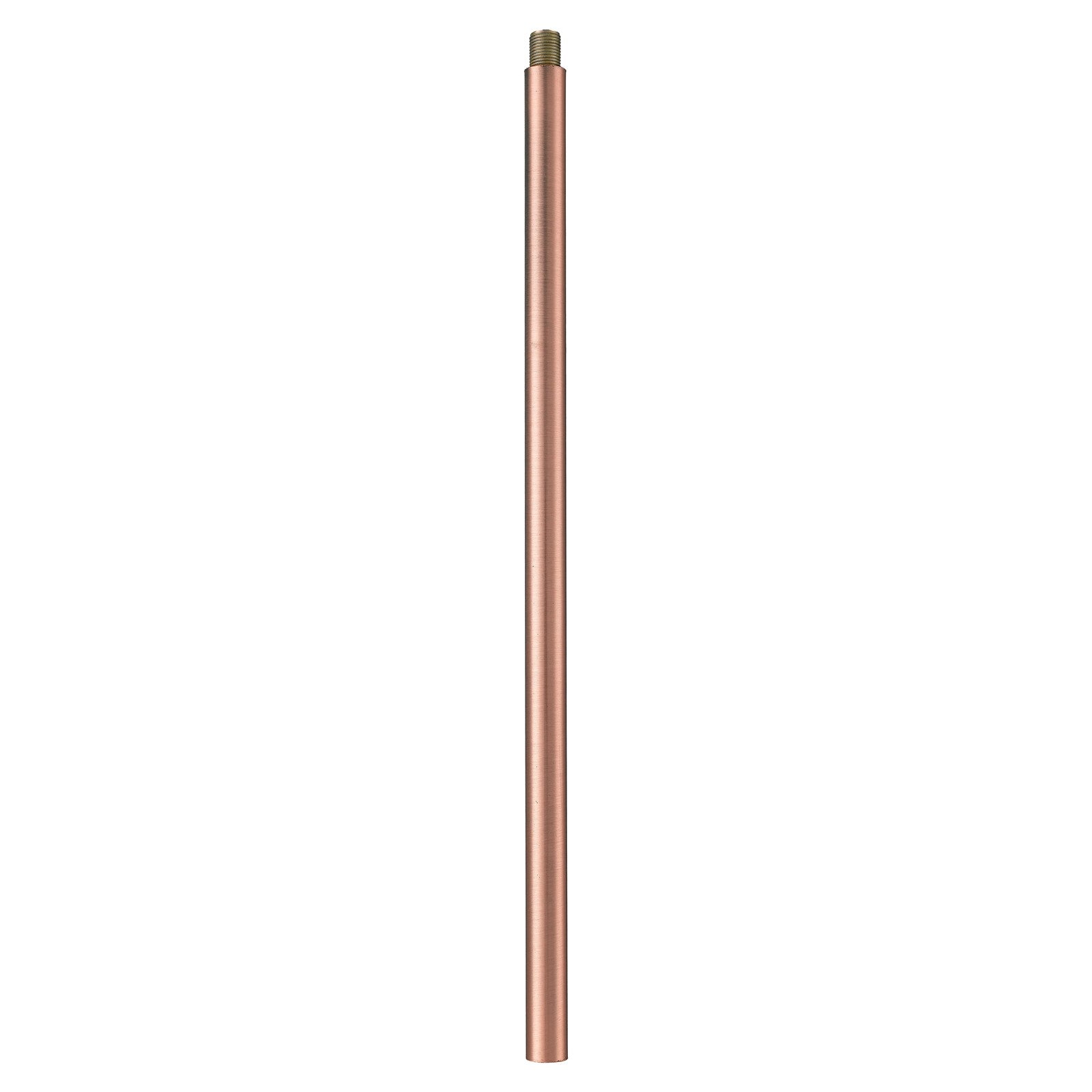 Innovations Stem Collection 12in Threaded Replacement Stem | Transitional Antique Copper Steel | Ceiling Fixture Extension & Pendant | Model ST-12-AC