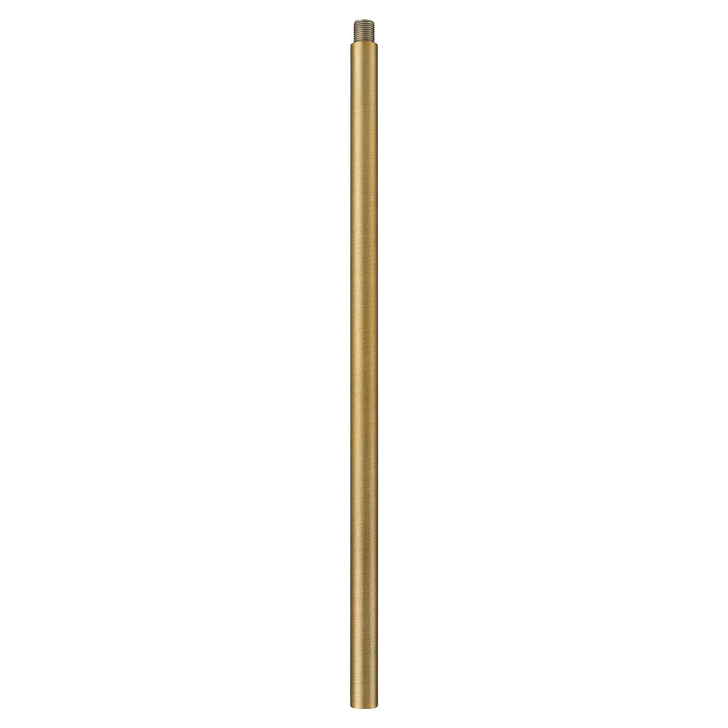 Innovations Stem 12in 1-Piece Replacement Stem | Transitional Brushed Brass Steel | Pendant & Chandelier Extension | 0.5 x 12 in | Model ST-12-BB