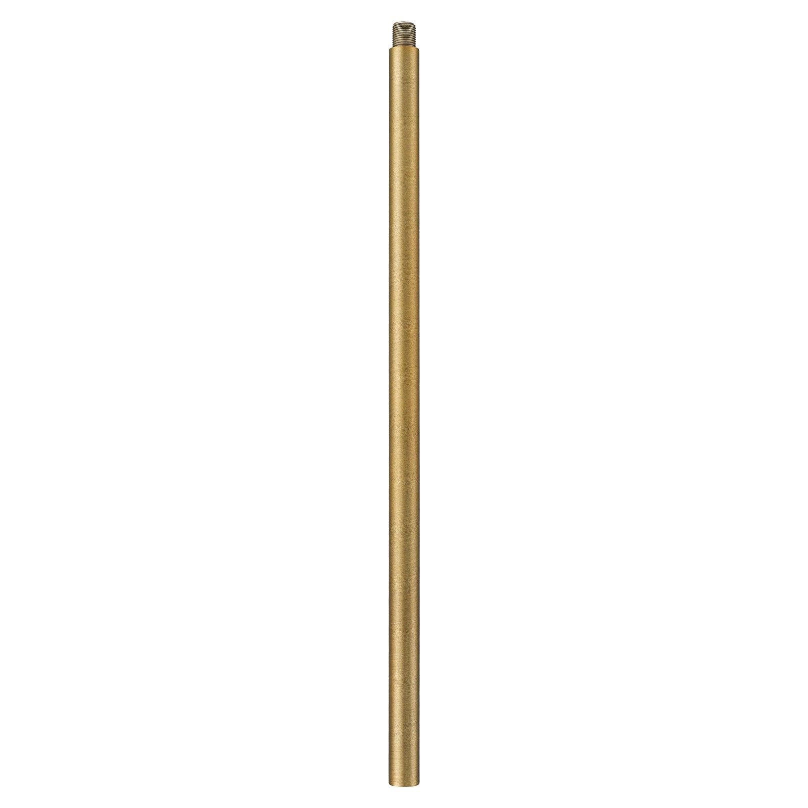 Innovations Stem 12in 1-Piece Replacement Stem | Transitional Brushed Brass Steel | Pendant & Chandelier Extension | 0.5 x 12 in | Model ST-12-BB