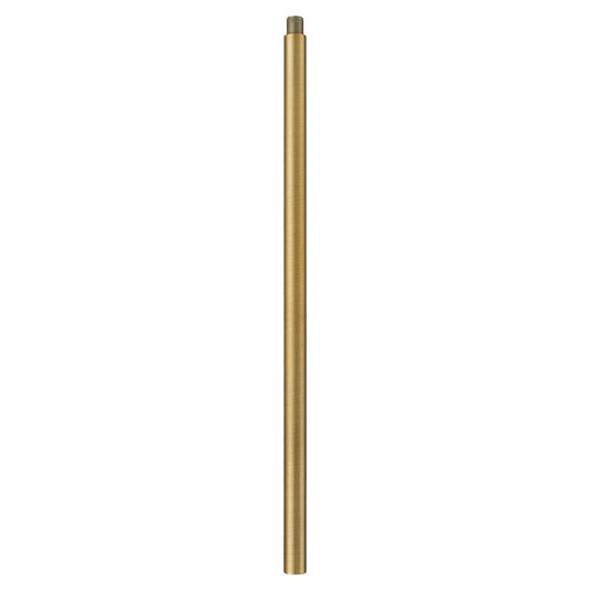 Innovations Stem 12in 1-Piece Replacement Stem | Transitional Brushed Brass Steel | Pendant & Chandelier Extension | 0.5 x 12 in | Model ST-12-BB