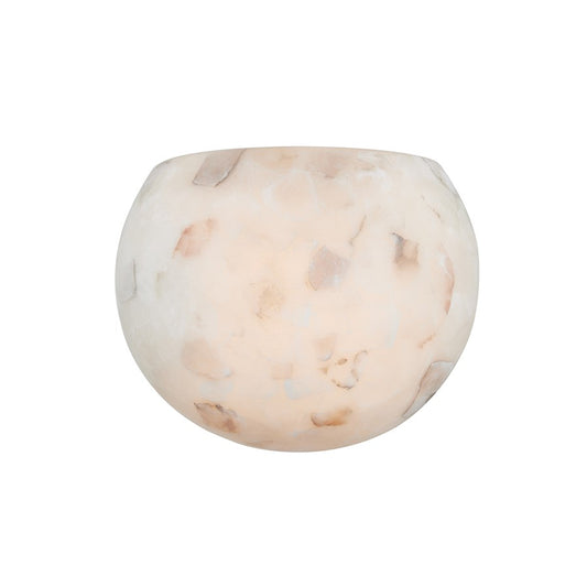 Justice Alabaster Rocks! 1Lt Globe Wall Sconce, Alabaster Rocks - ALR-5790