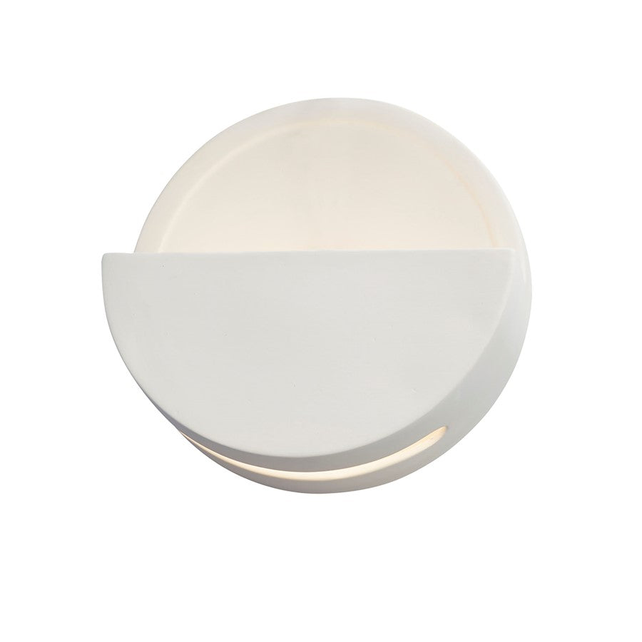 Justice Design Ambiance 1 Light Ambiance Dome Wall Sconce, Bisque - CER-5615-BIS