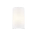 Justice Design Textile 1 Light Cylinder Wall Sconce, White/White - FAB-5945-WHTE