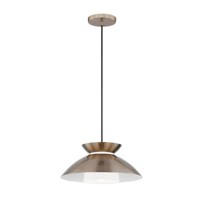 1 Light Bowl Pendant, Brass