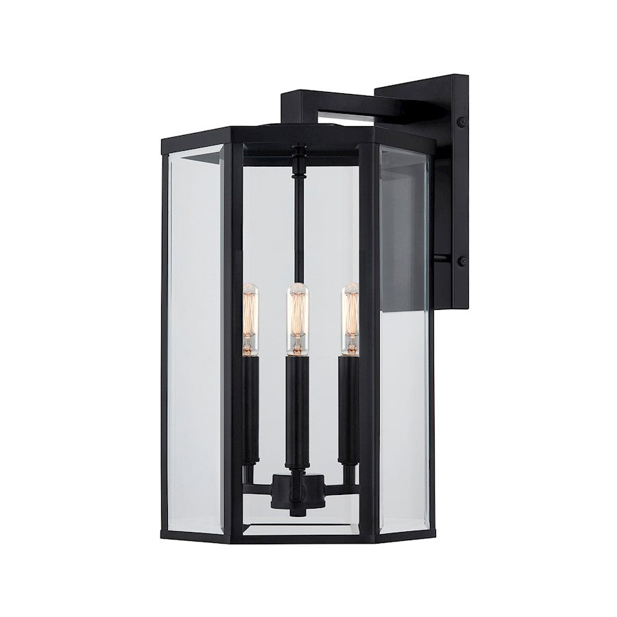 3 Light Rec Outdoor Wall Sconce