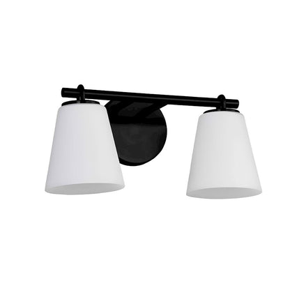 2 Light Bathroom Vanity Light, Opal