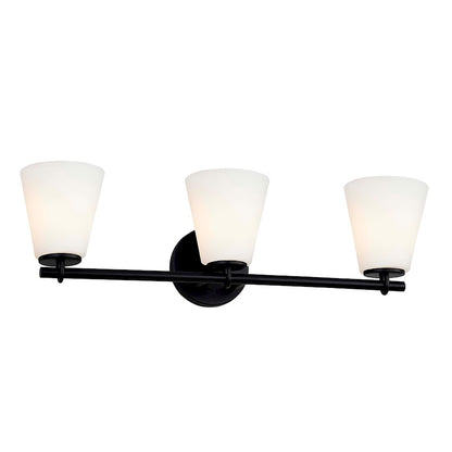 3 Light Bathroom Vanity Light, Opal