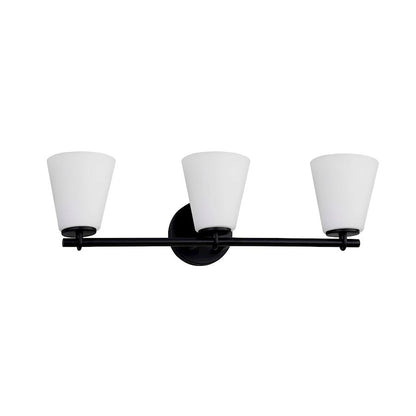 3 Light Bathroom Vanity Light, Opal
