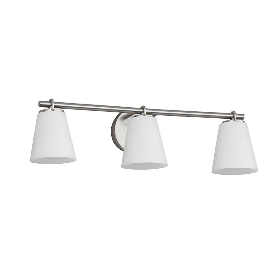 3 Light Bathroom Vanity Light, Opal