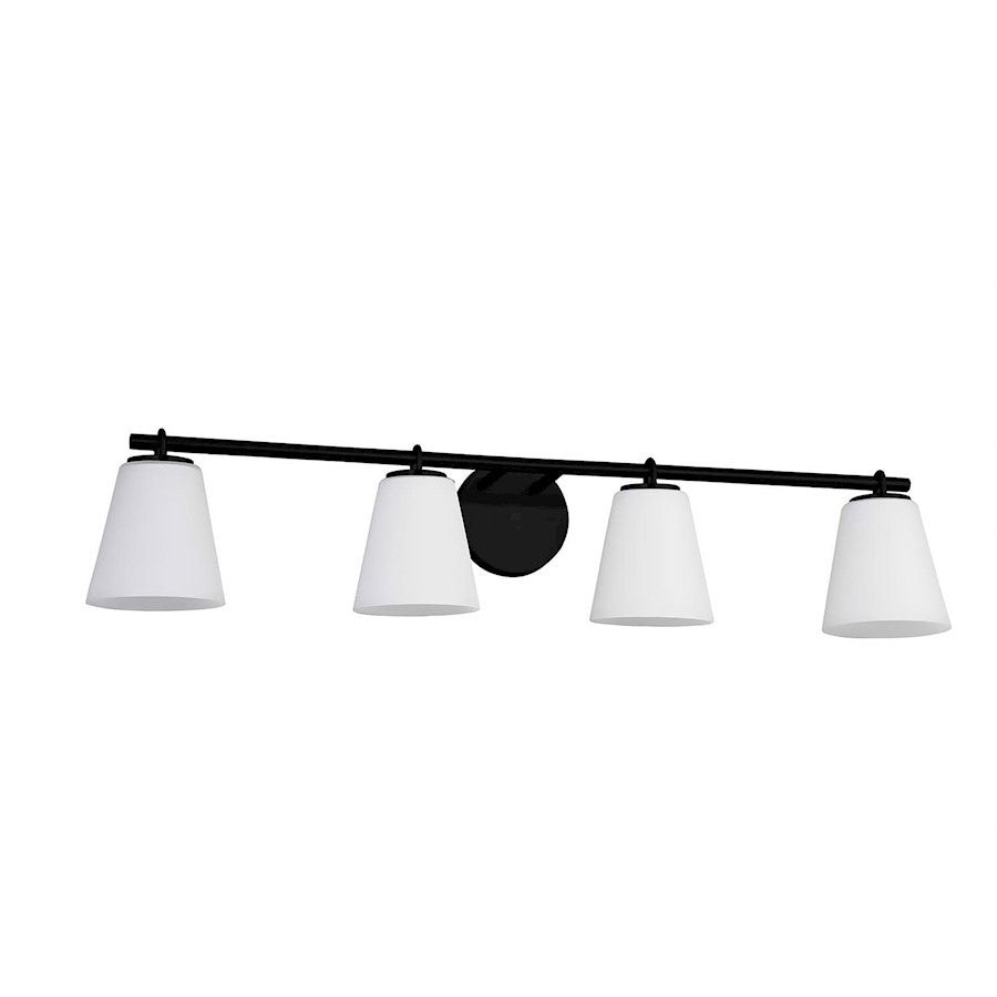 4 Light Bathroom Vanity Light, Opal
