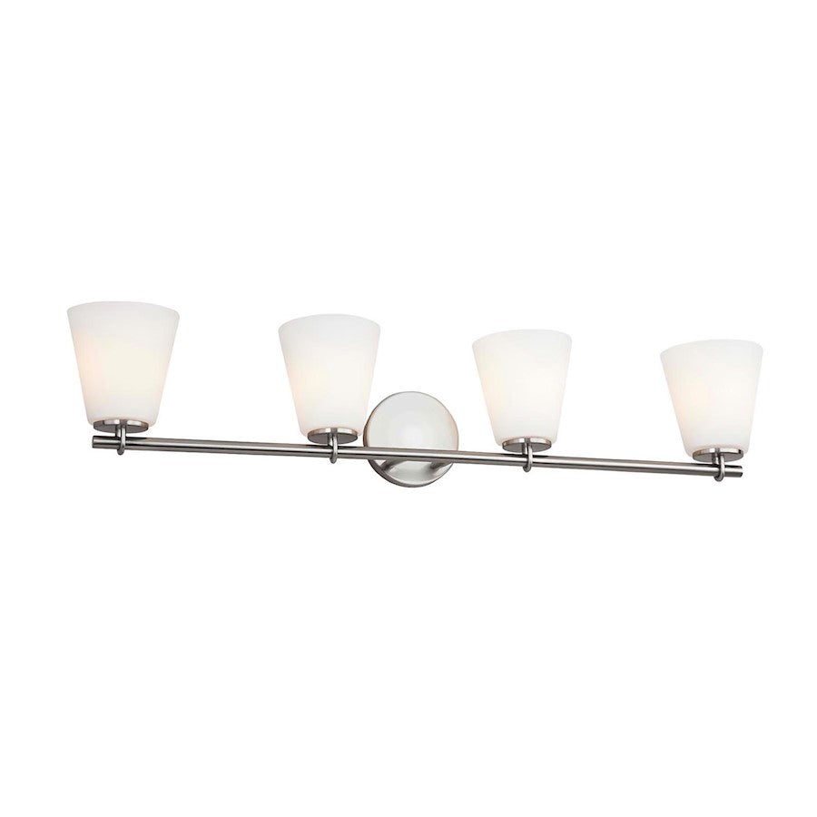 4 Light Bathroom Vanity Light, Opal