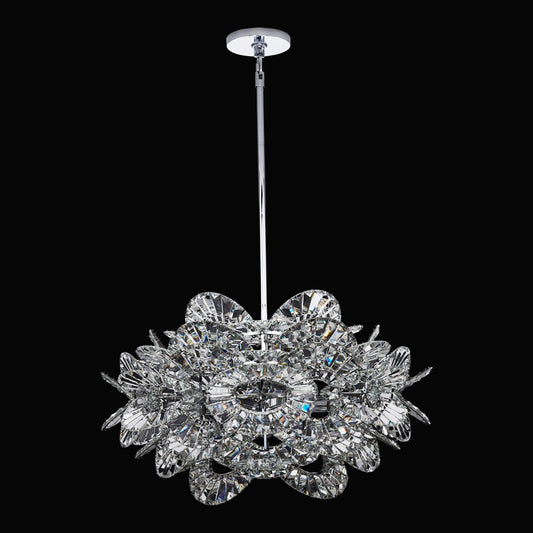 Kalco Luminoso 14Lt Chand, Chrome/Trapezoidal Crystal - 045456-010-FR001