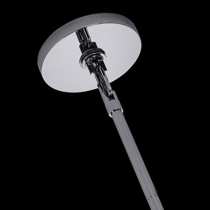 Kalco Luminoso 18Lt Chand, Chrome/Trapezoidal Crystal
