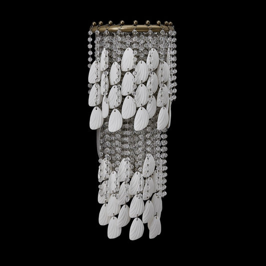 Kalco Farfalle 2Lt Wall Sconce, Clear/Brushed Champagne Gold - 047321-038-FR001