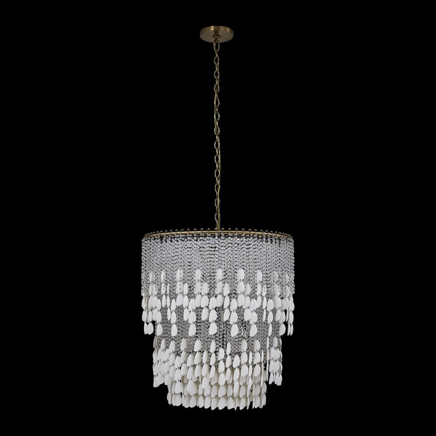 Kalco Farfalle 18Lt Chandelier, Clear/Brushed Champagne Gold - 047355-038-FR001