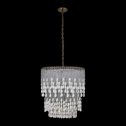Kalco Farfalle 18Lt Chandelier, Clear/Brushed Champagne Gold - 047355-038-FR001